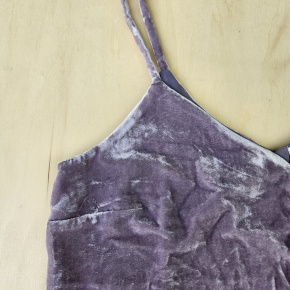 NWT Madewell Velvet Button-Down Cami Top - Lilac Purple - Size 14 - Picture 9 of 14